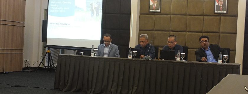 OPENING dan CLOSING MEETING-Surveillance Audit (Audit Eksternal) dari PT. TUV Rheinland Indonesia